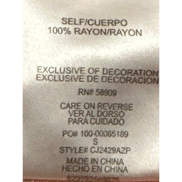 Copper Key Juniors Sleeveless Top Small All Rayon Floral Print Ruffle Neck - Picture 6 of 9